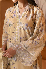 OLIVE MUSE-3PC PRINTED LAWN SUIT