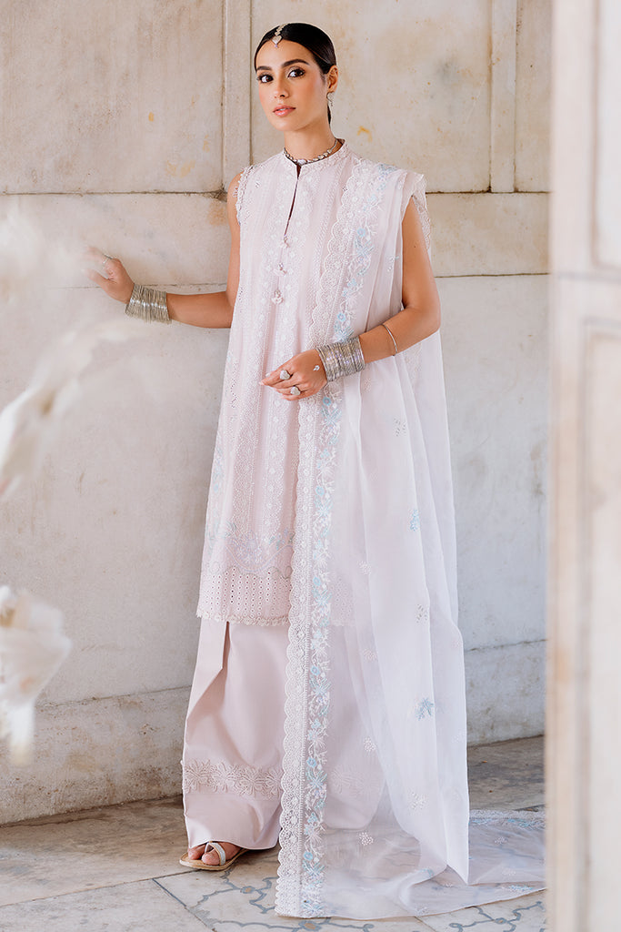 HUSHED MAUVE-3PC EMBROIDERED LAWN SUIT