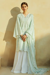 WHISPER MINT-3 PIECE LAWN EMBROIDERED SUIT