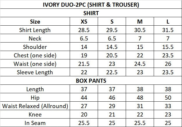 Size Guide