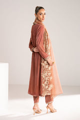 BLUSH HAZE-3PC (SHIRT, TROUSER & DUPATTA)