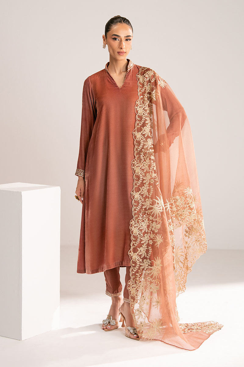 BLUSH HAZE-3PC (SHIRT, TROUSER & DUPATTA)