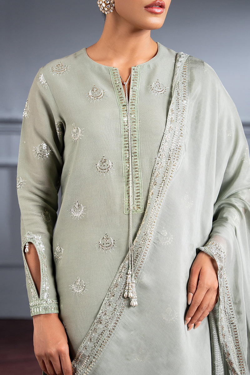 SAGE GREEN- 2 PC (SHIRT & DUPATTA)