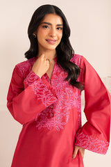 VIVID FUCHSIA-2 PIECE EMBROIDERED LAWN SUIT