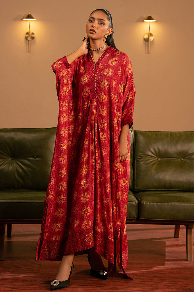 PINKSPIRE GLOW EMBROIDERED SILK  SHIRT