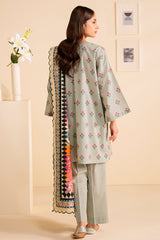 FLORAL VERVE-3 PIECE PRINTED LAWN SUIT