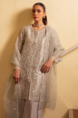 LUSTROUS CHROME-3 PC (SHIRT, TROUSER & DUPATTA)