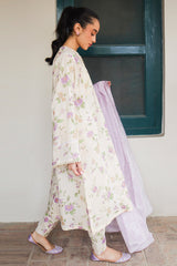 ROSEATE MUSE-3 PIECE PRINTED LAWN SUIT