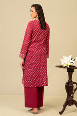 CARDINAL CARMINE-2 PIECE PRINTED SUIT