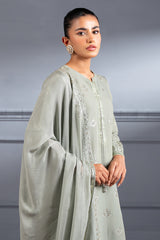 SAGE GREEN- 2 PC (SHIRT & DUPATTA)