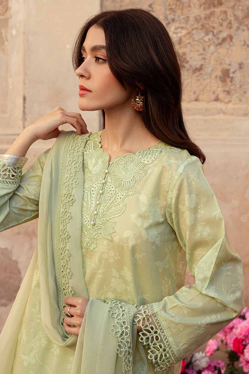 MISTED GREEN-3 PIECE LAWN PRINTED SUIT – Cross Stitch Intl