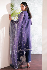 ASTRAL AURA-4 PC EMBROIDERED ORGANZA SUIT