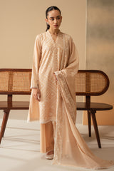SILVER DUST-3 PIECE EMBROIDERED LAWN SUIT