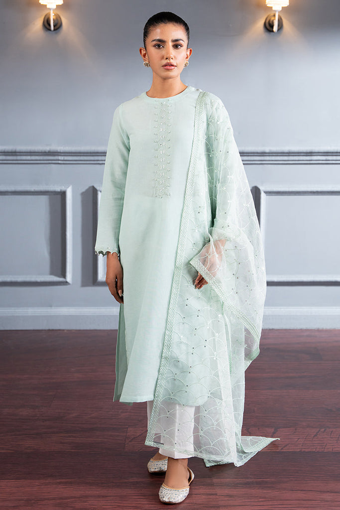 OPAL BLUE-2 PC (SHIRT & DUPATTA)