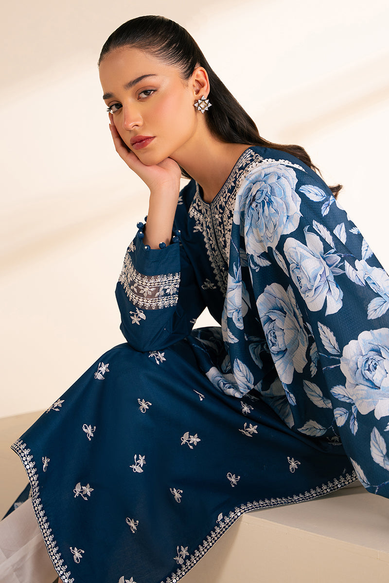 SAPPHIRE BLUE-2 PC (SHIRT & DUPATTA)