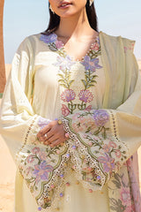 SUBTLE CANARY-3 PIECE EMBROIDERED LAWN SUIT