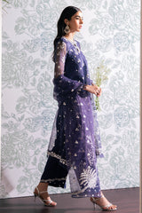 ASTRAL AURA-4 PC EMBROIDERED ORGANZA SUIT