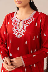 CRIMSON CHARM-2 PIECE EMBROIDERED LAWN SUIT