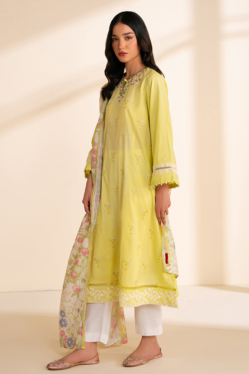 FLORESCENT GLOW-2 PC (SHIRT & DUPATTA)