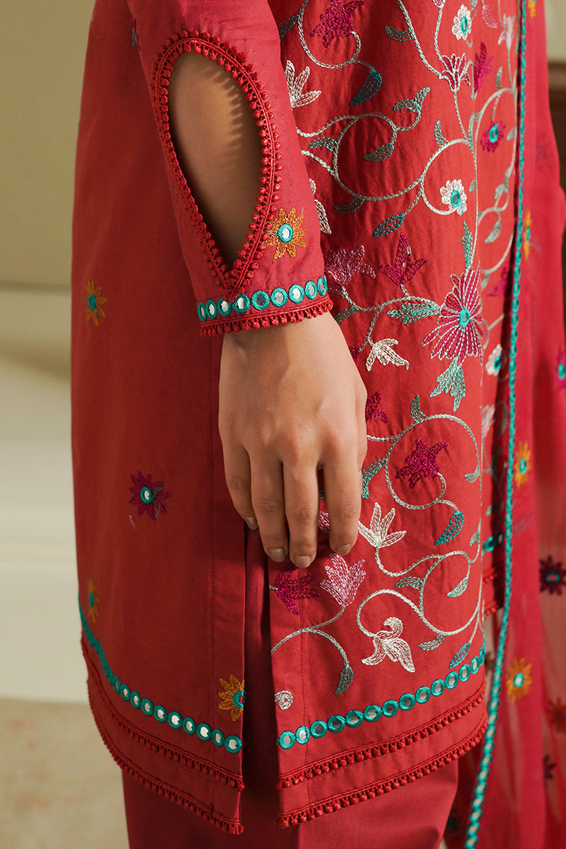 RUBY SKY-3 PIECE EMBROIDERED LAWN SUIT