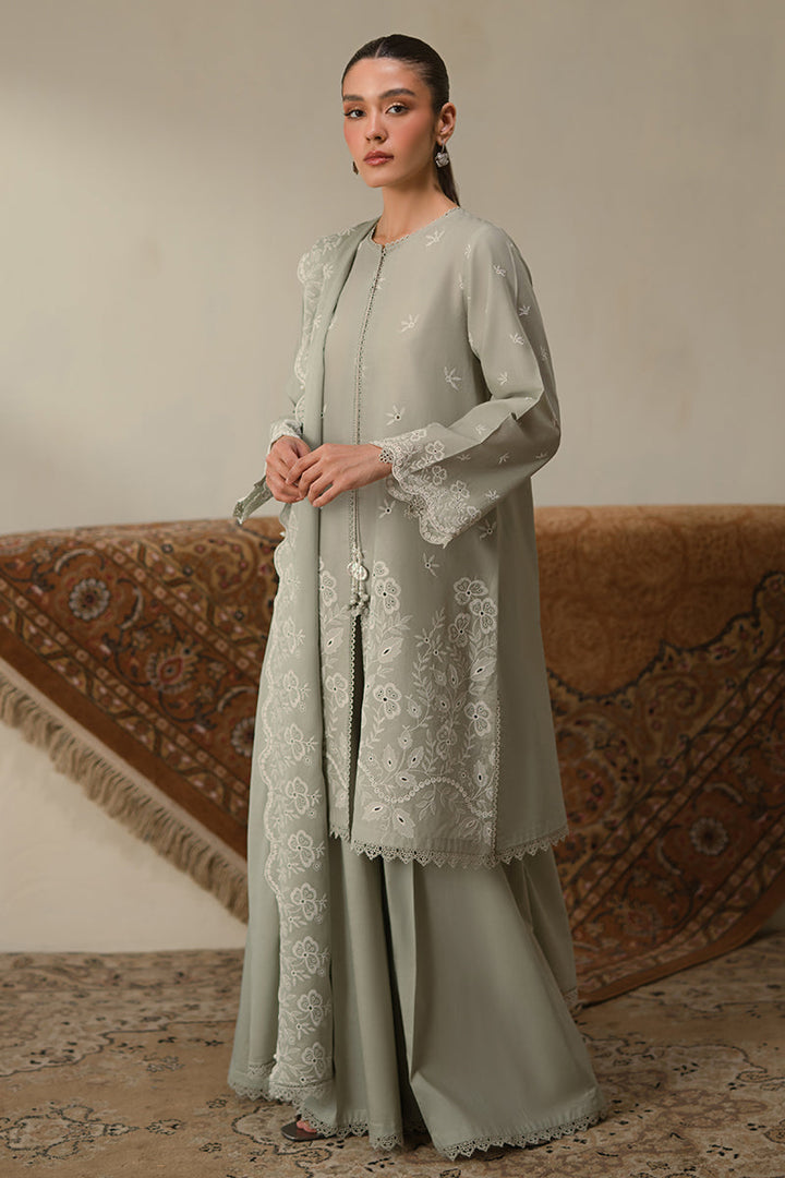 🖤 Black Beauty Chikankari Thread Embroidery 🧵 Lawn 3 Pc Dress 👗