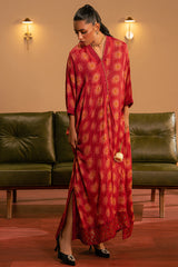 PINKSPIRE GLOW EMBROIDERED SILK  SHIRT