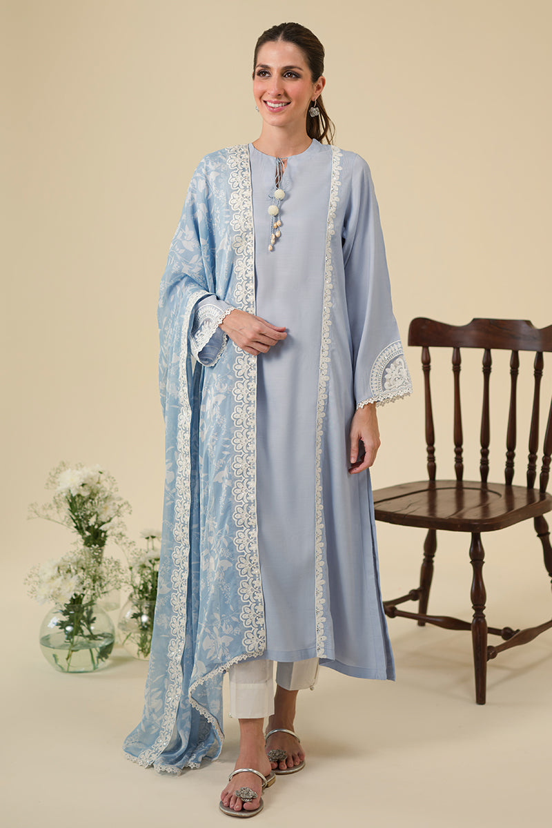BLUE FOG-2PC (SHIRT & DUPATTA)