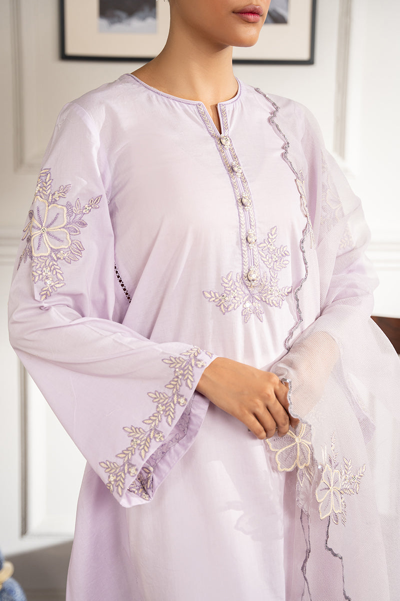 PERIWINKLE FLORET-2 PC (SHIRT & DUPATTA)