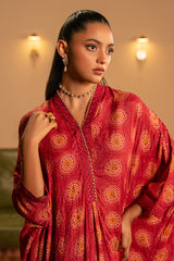 PINKSPIRE GLOW EMBROIDERED SILK  SHIRT