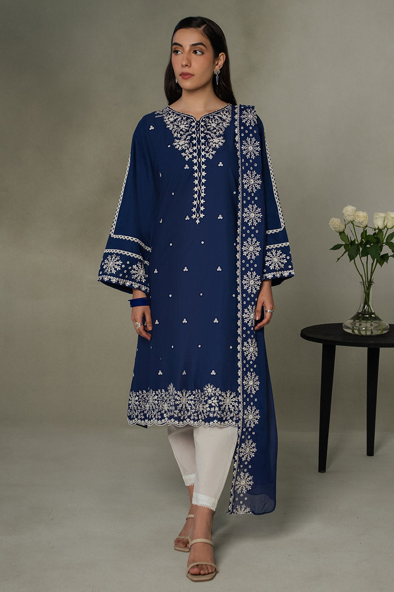 MIDNIGHT BLUE-2 PC (SHIRT & DUPATTA)