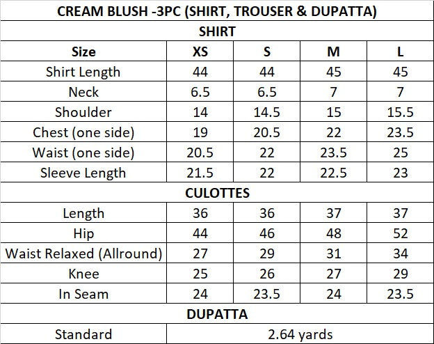 Size Guide