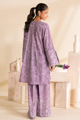 PURPLE FOG-2 PC PRINTED LAWN SUIT