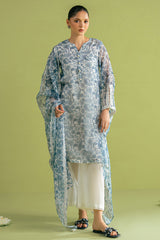 CERAMIC BLUE-2 PC (SHIRT & DUPATTA)