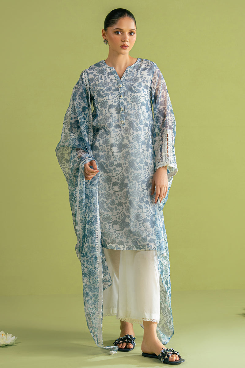 CERAMIC BLUE-2 PC (SHIRT & DUPATTA)