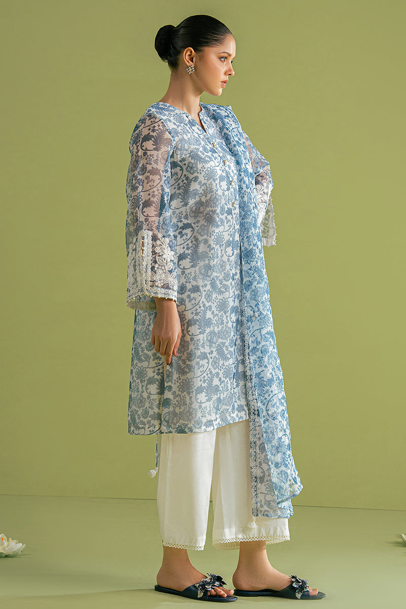 CERAMIC BLUE-2 PC (SHIRT & DUPATTA)