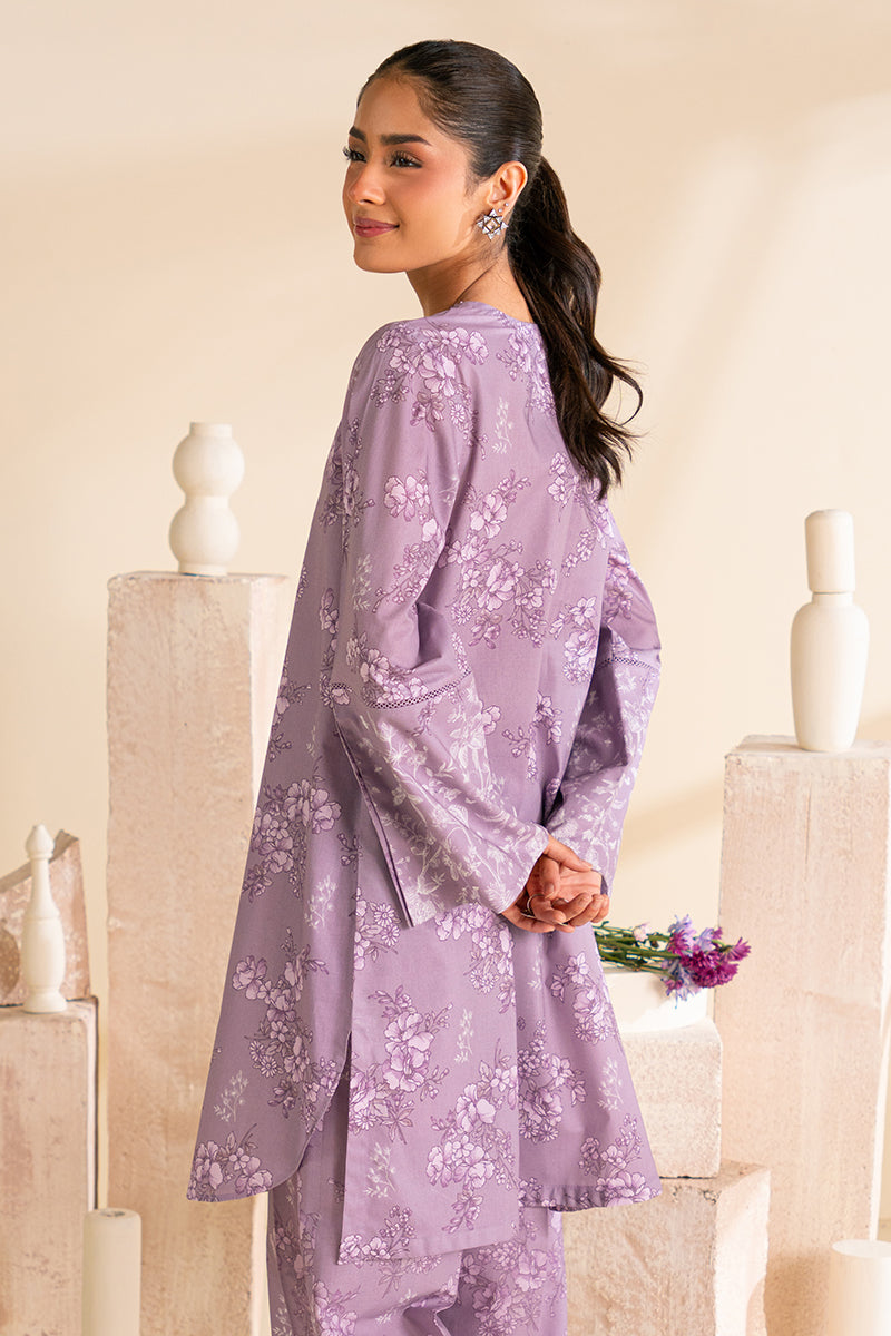 PURPLE FOG-2 PC PRINTED LAWN SUIT