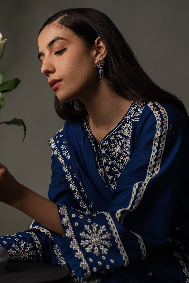 MIDNIGHT BLUE-2 PC (SHIRT & DUPATTA)
