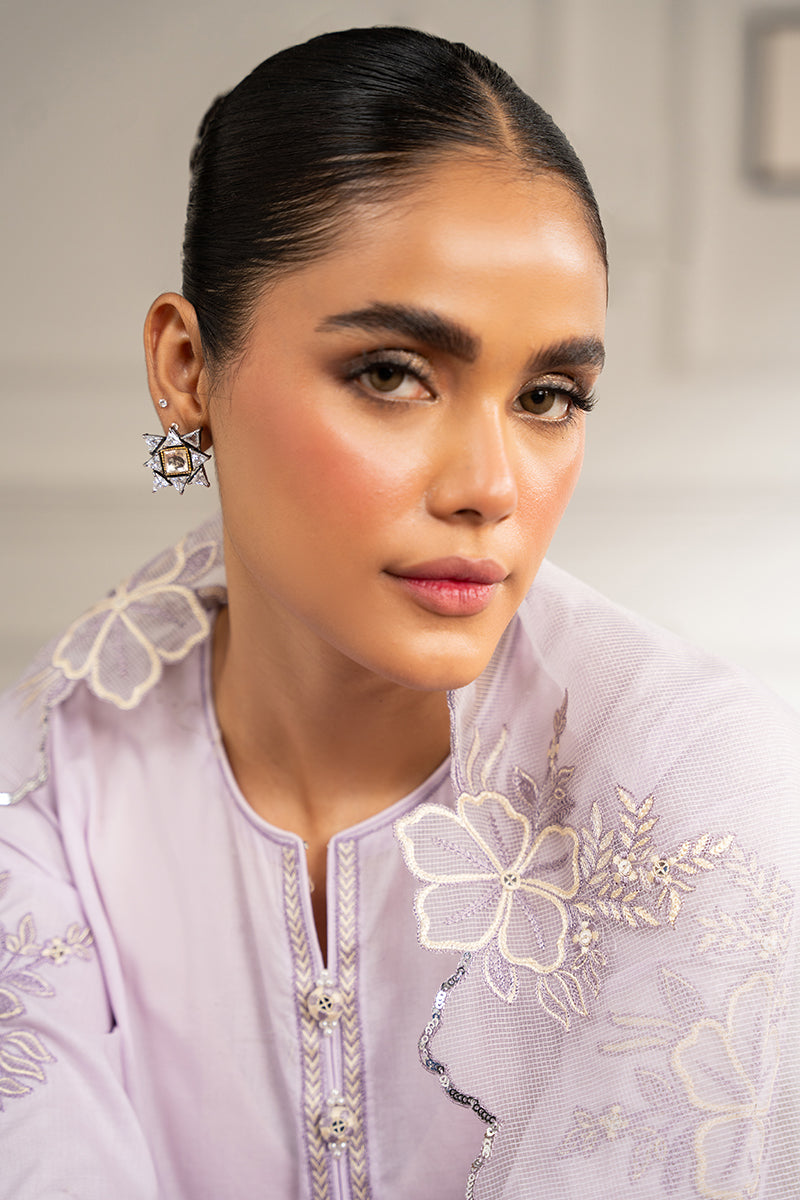 PERIWINKLE FLORET-2 PC (SHIRT & DUPATTA)