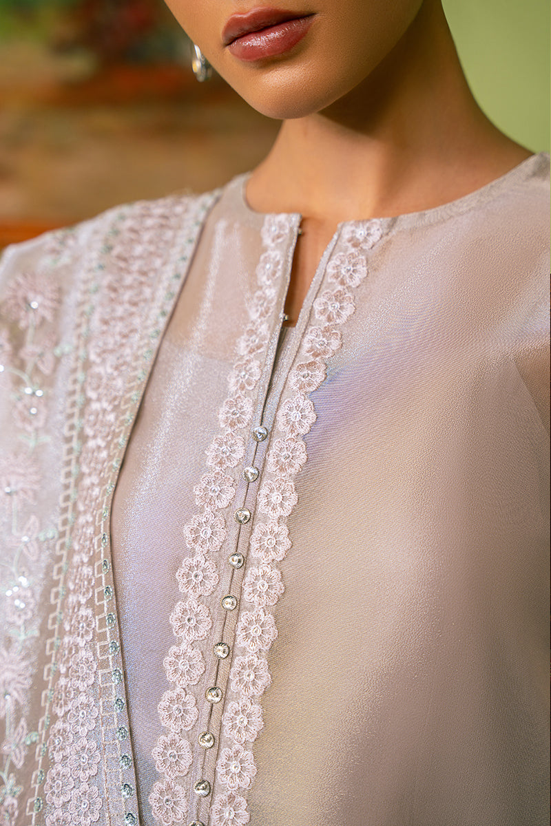 ROSE SHELL-4 PIECE EMBROIDERED ZARI SUIT