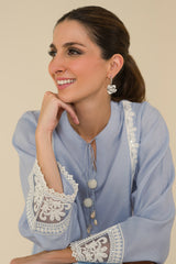 BLUE FOG-2PC (SHIRT & DUPATTA)