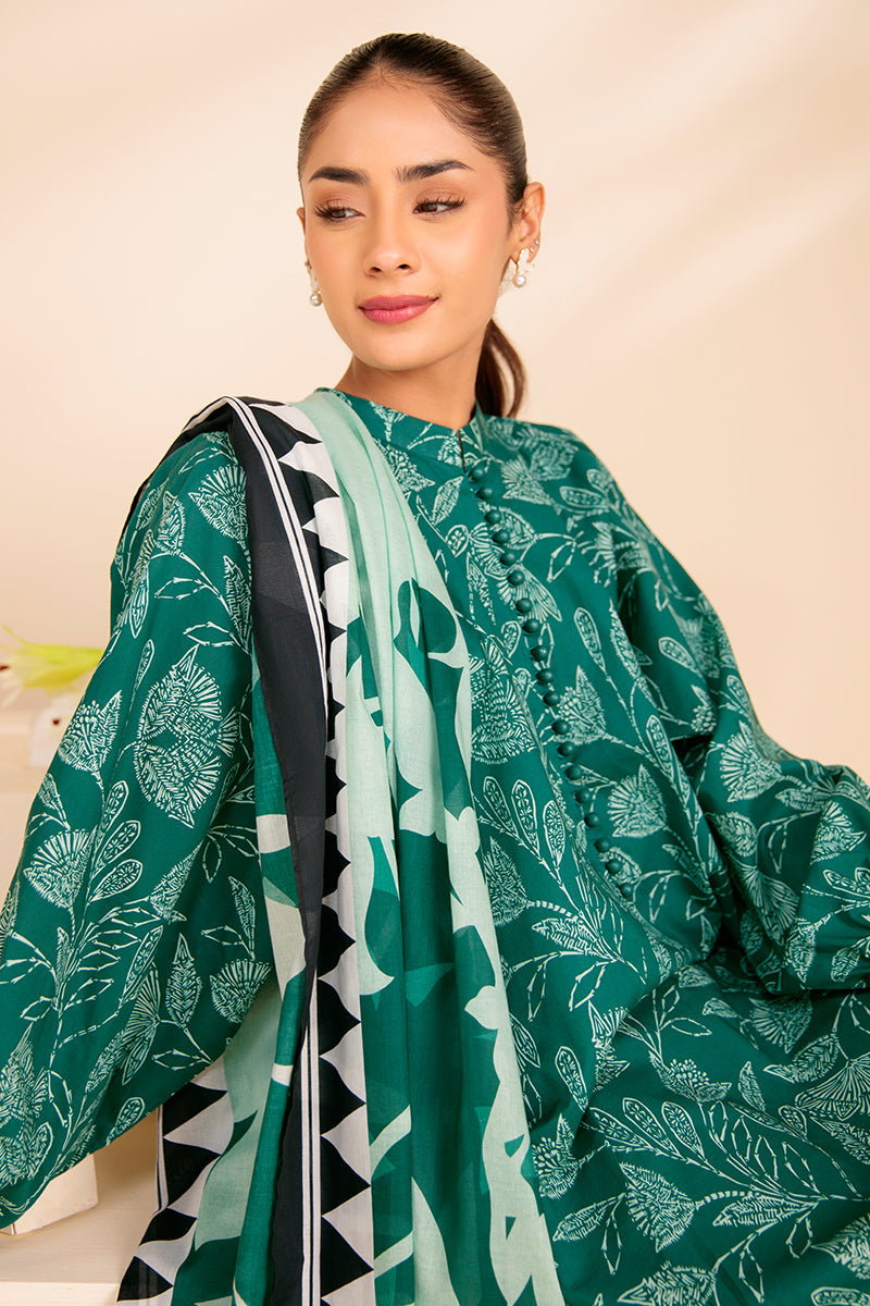 EDEN GLOW-3 PIECE PRINTED LAWN SUIT