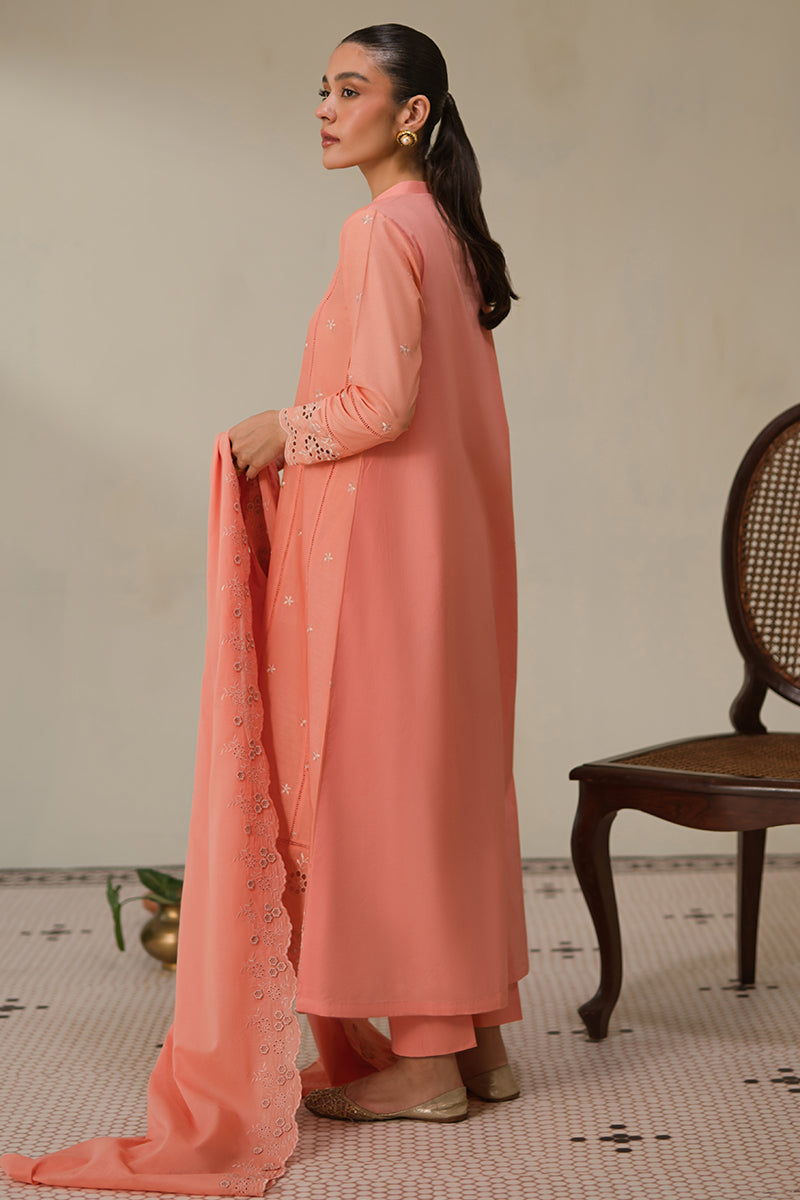 CORAL HAZE-3 PC CHIKANKARI SUIT