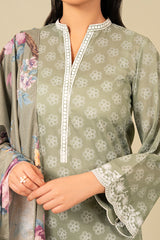 BLOOMING SAGE-3 PIECE PRINTED SUIT