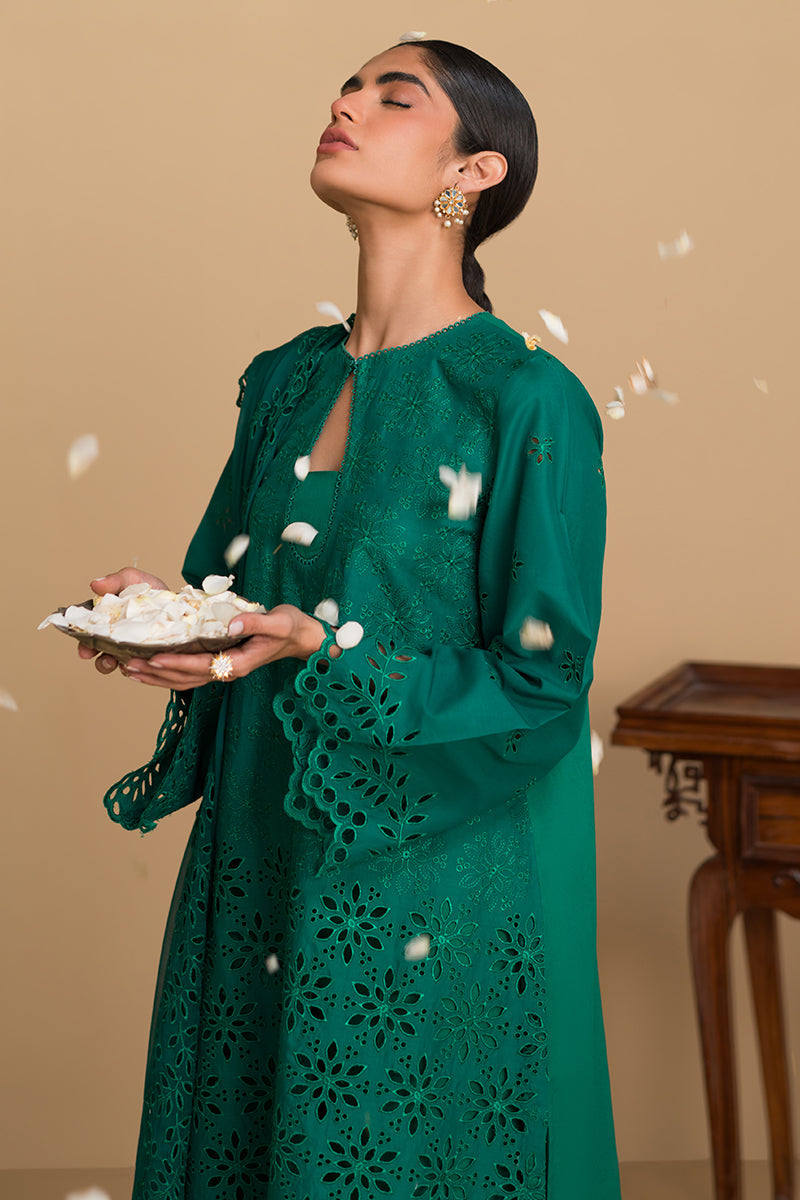 PINE FOREST-3 PIECE CHIKANKARI SUIT