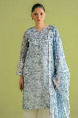 CERAMIC BLUE-2 PC (SHIRT & DUPATTA)