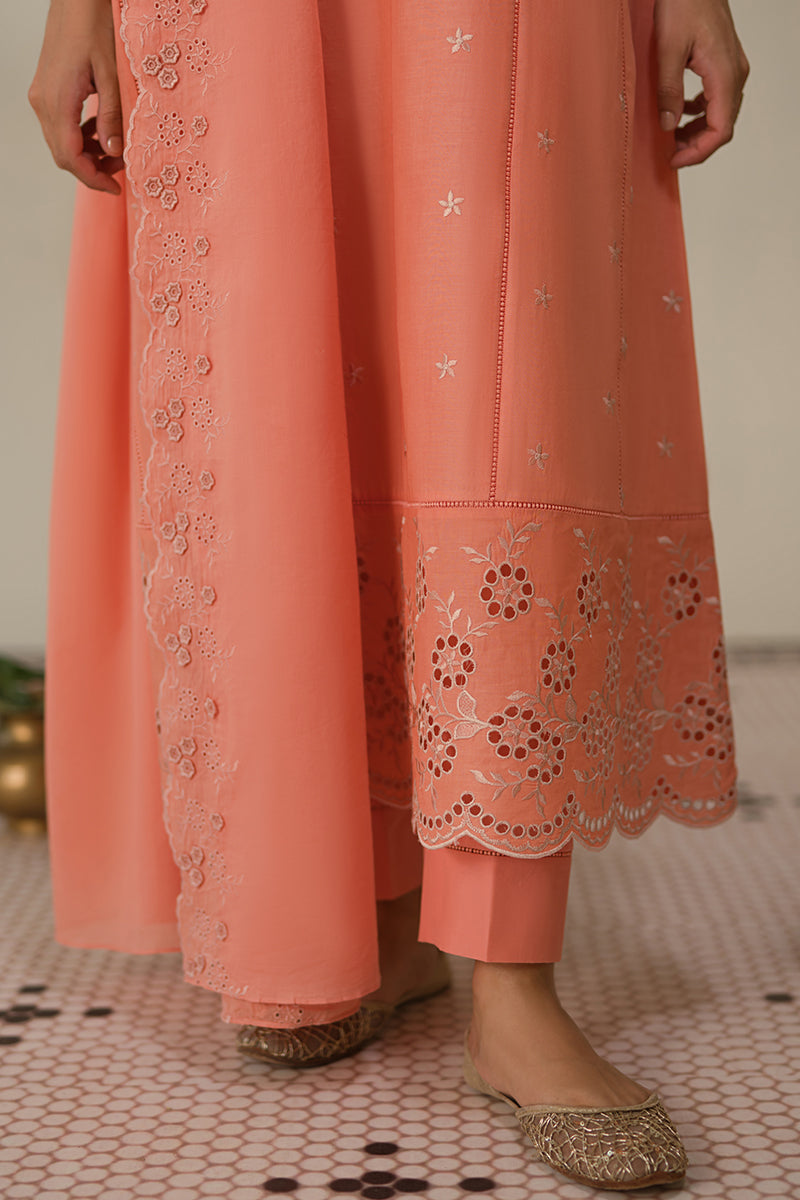 CORAL HAZE-3 PC CHIKANKARI SUIT