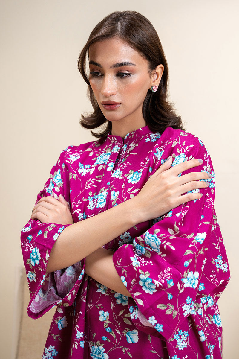 FUCHSIA GRACE-2 PC PRINTED KHADDAR SUIT