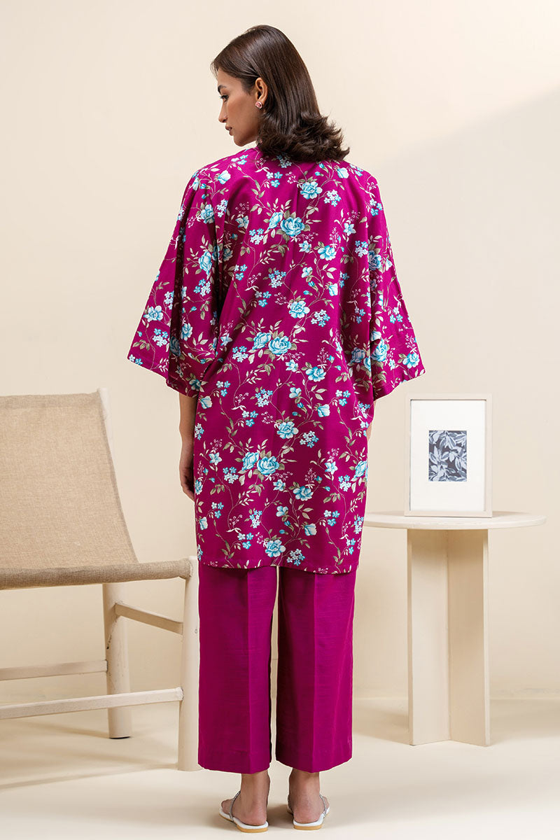 FUCHSIA GRACE-2 PC PRINTED KHADDAR SUIT