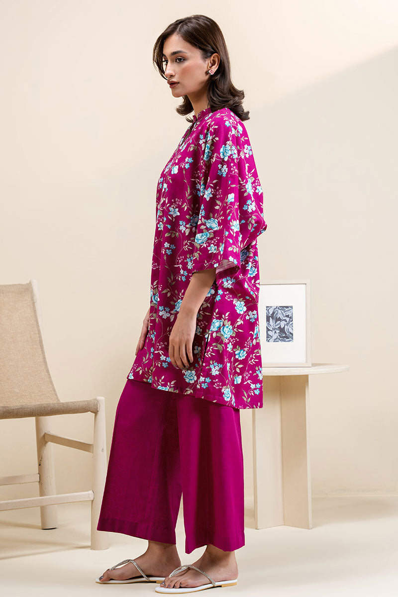 FUCHSIA GRACE-2 PC PRINTED KHADDAR SUIT