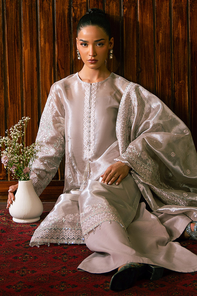 ROSE SHELL-4 PIECE EMBROIDERED ZARI SUIT